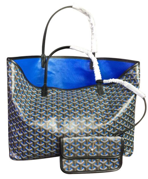 Blue Inside Herringbone Motif Fabric Mini Pouch Present - Replica Goyard Large Saint Louis Claire Voie Bag For Ladies