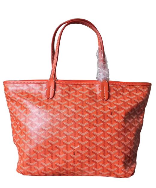 Orange Chevroches Canvas & Leather Press Button & Zip Closure - Best Review Knockoff Goyard Artois Shoulder Bag