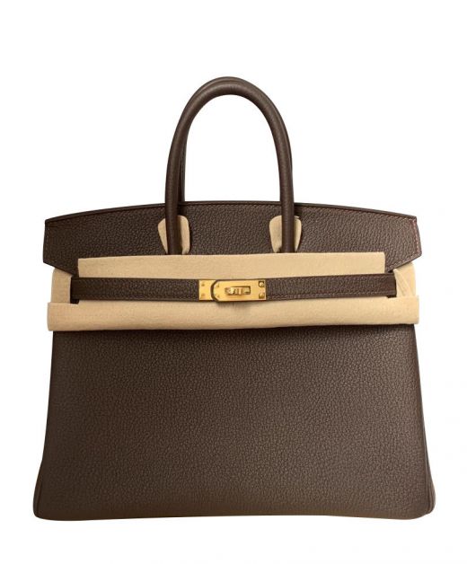 Imitated Hermes Birkin 30 Fashion Tan Togo Leather Yellow Gold Hardware Round Double Handles Women's Flap Bag