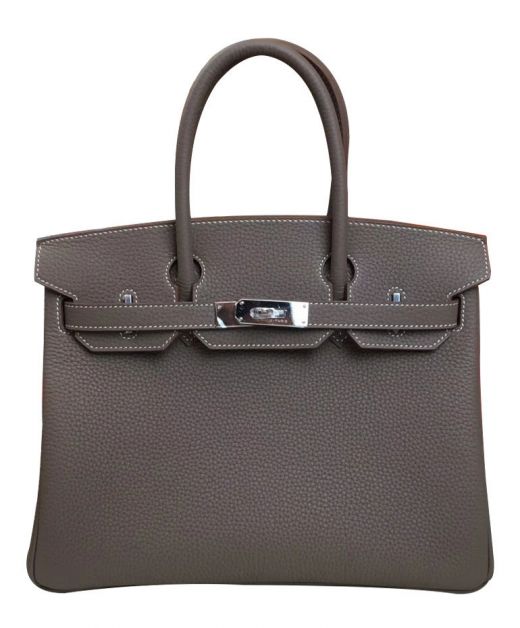 Best Price Birkin 30 Silver Hardware Tan Togo Leather Round Handles - Imitated Hermes Fancy Flap Bag For Ladies